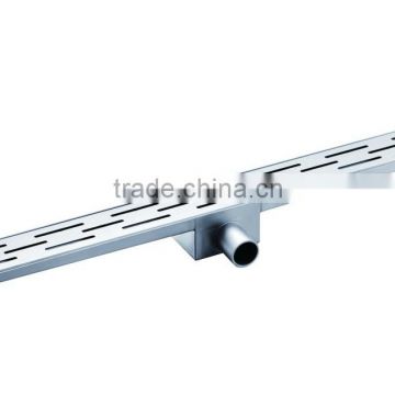 Audemar E Series Straight Edge Small Sloped Channel Base Stainless Steel Side Drain With Horizontal Outlet
