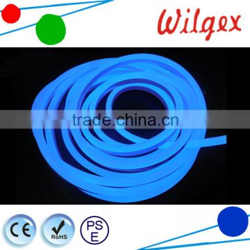 Blue Jacket Decoration Flexible LED Neon thin rope light