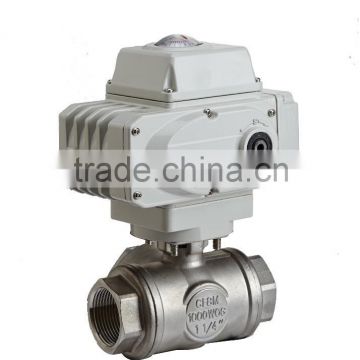 Electrical Three-Way T Port and L Port Ball Valve with voltage 220VAC On off type