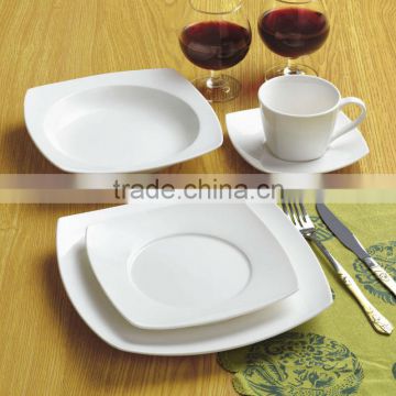 20pcs white porcelain dinner set