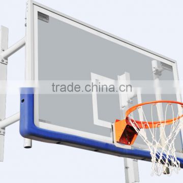 Strong steel wall mounted basketball system