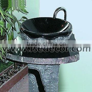 Shanxi Black Unique Pedestal Sink