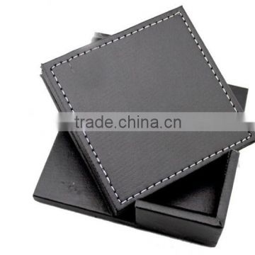 Custom Size Square Shape Leather Cup Pads 10 sheets