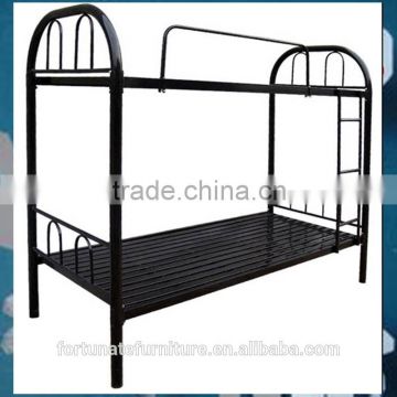 black color double deck bed