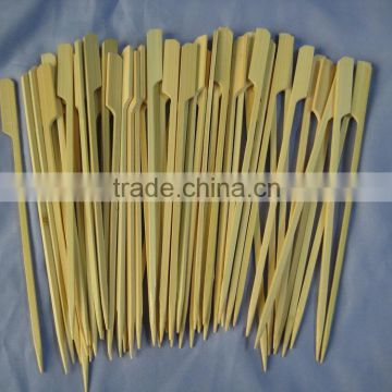 safe fruit pick roating 40cm wooden bbq bamboo skewer