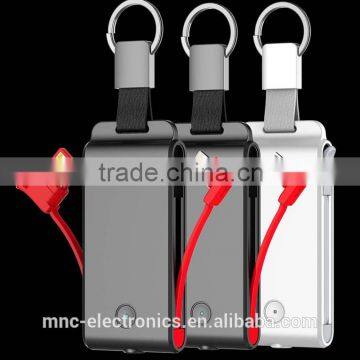 New creative mini size custom logo branded 1500mAh aluminium materal portable keychain power bank                        
                                                                                Supplier's Choice