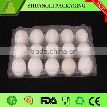 clear folding disposable PVC PET plastic egg storage tray