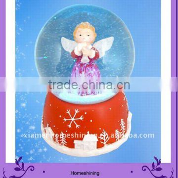 angel snow globe