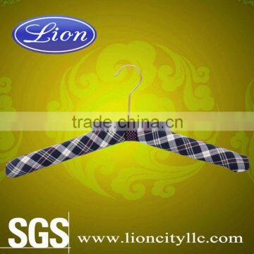 LEC-S5045 metal clips satin hanger spherical