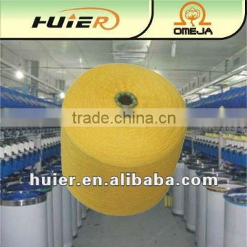 yellow colored OE recycled cotton yarn in abundant supply