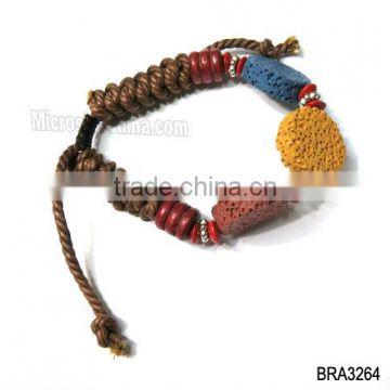 wholesale colorful bracelet with lava stone