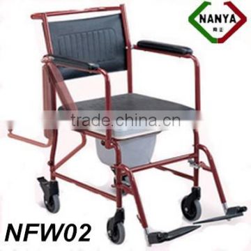 NFW02 Shower commode chair with wheels