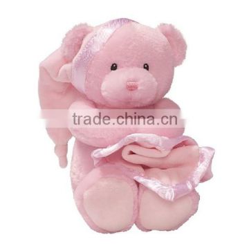 high quality plush teddy bear with handkerchief plush bear