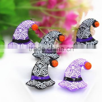 New arrival resin Halloween cabochons for hair bows resin hat for kids accessaries