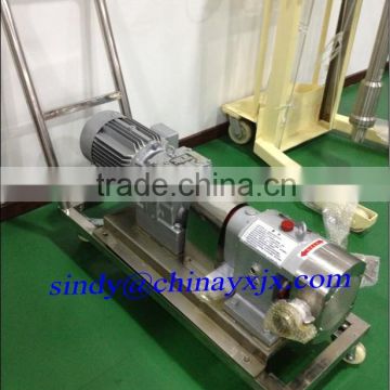 Factory Price!!!! 3RP series stainless steel beer sanitary rotary lobe pump with small vibration and low noise