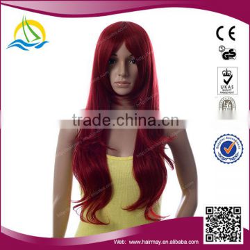 Quality guaranteed High Temperature Fiber long red wig