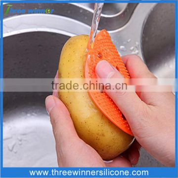 Eco-friendly Silicone Material Food Cleaning Brush