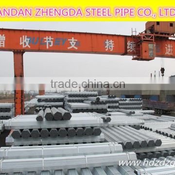 Standard hot dip galvanized steel/iron pipe/tube, round hollow sections/RHS Q195,Q215,Q235, Q345