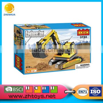 DIY Assembling Classic Toys digging machine blocks toys 319PCS