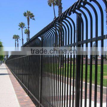 high quanlity easy assembeld galvanized fence pannel with curve top