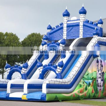 Hola castle design inflatable slide/giant inflatable slide/water slide tubes