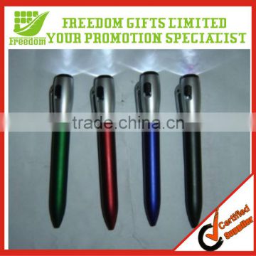 Custom Promotional Printed Metal Ball Pen With Led Light