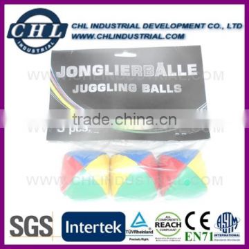 Poly bag packed juggling ball set for promotion