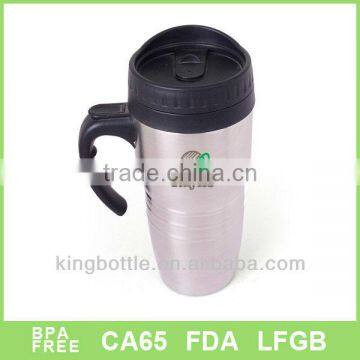new products 16oz double wall travel mug with handle