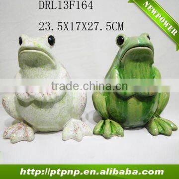 new design ceramic animal frog design for decorations