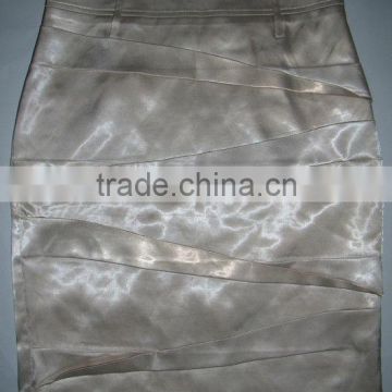thick satin elastane skirt poly lining fashion colors sexy skirt