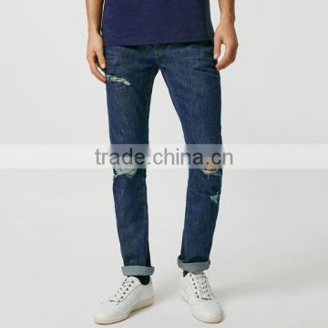 men fancy ripped blank new style men jeans pent wholesale
