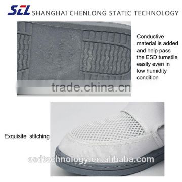 Polyester Mesh and Canvas Upper Breathable Permanent Antistatic Shoes