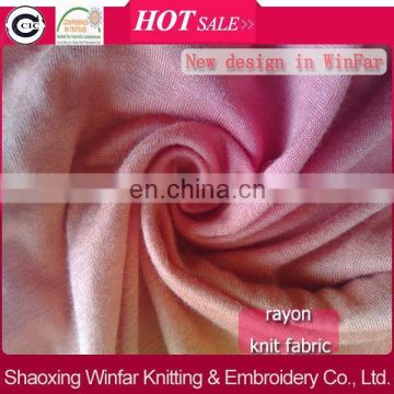Winfar Wholesale china supplier 100% knitted rayon fabric for T- shirt