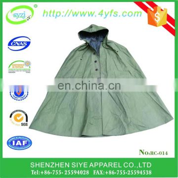 New arrival wholesale PE rain poncho raincoat in China