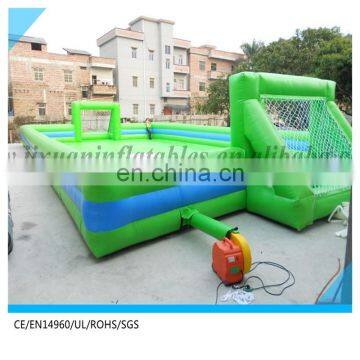 water proof soap football field/ inflatable soap football for sale