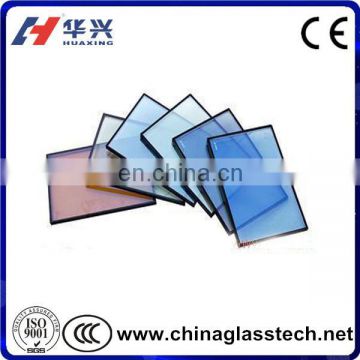 Blue Colored Tempered Window Glass Square Meter