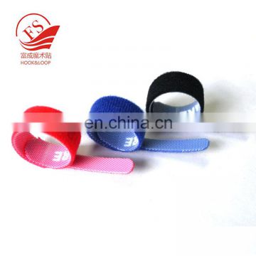 Hot sale custom colorful releasable nylon hook and loop cable tie with logo