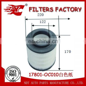 Genuine Air filter 17801-OC010/17801-0C010/17801-0C030/17801-0C020/WE01-13-Z40/C23107/1449296/6M34-9601-AA used for Toyota Mazda