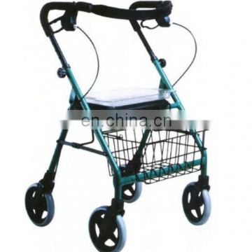 high quality deluxe japan four wheels upright disabled patient forearm folding aluminum rollator walker