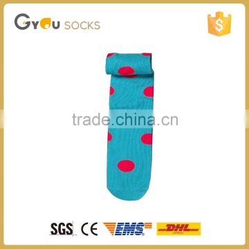 Solid blue with red dots kids girl cotton casual socks/Fancy socks