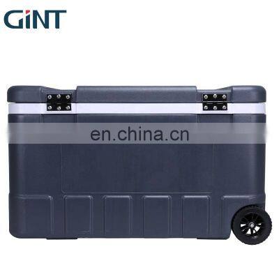 GiNT 75L Ice Box with Wheels Custom Logo Cooler Box PU Foam Insulation Hard Cooler Portable Ice Chest for Sale