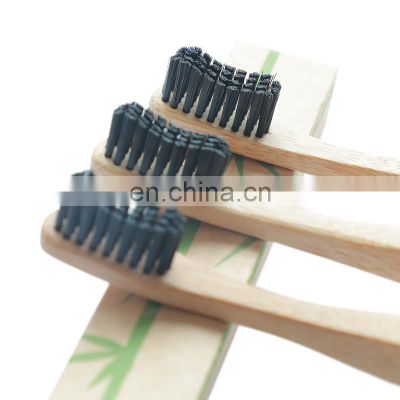 2020 Fashion Biodegradable Bamboo Charcoal Bristles Toothbrush Adult Bamboo Toothbrush