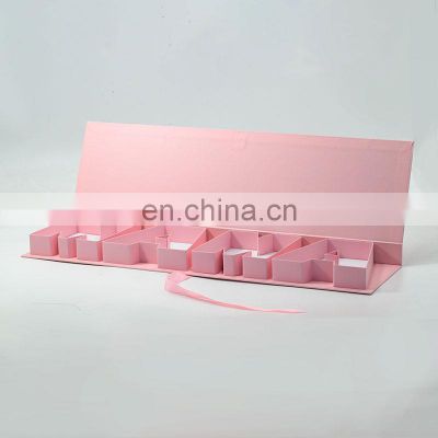 Luxury pink mother's day packaging creative letter shape rigid gift boxes