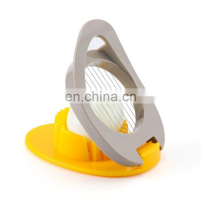 Favourable Price Stainless Steel Handheld Non Electric Cutter Single Egg Slicer Grey