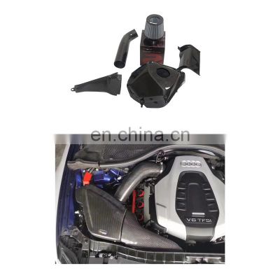 Factory Direct Lowest Price Carbon Fiber Air Engine Intake Kit Supercharger For Audi A6L C7 3.0T