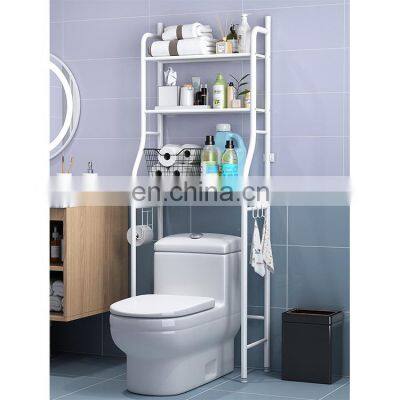 Hot selling multifunctional 3-layer shelf space-saving toilet paper holder with towel rack