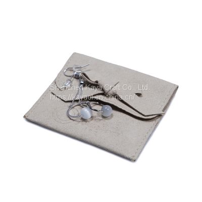 Custom Suede Fabric Jewelry Packaging Bags Drawsrting Pouch