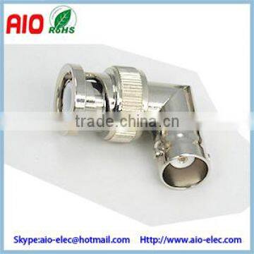 Right angle BNC male to female adaptor connector for CCTV Camera