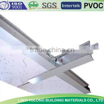 galvanized t grid for pvc ceiling tile/minerafiber ceiling tile