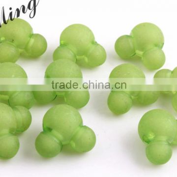 Lime Green Color Chunky Acrylic Minnie Head Plastic Frost Beads in Beads Jewelry at Retail Price